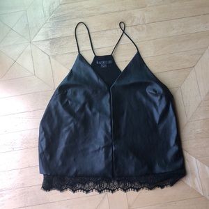 Leather top
